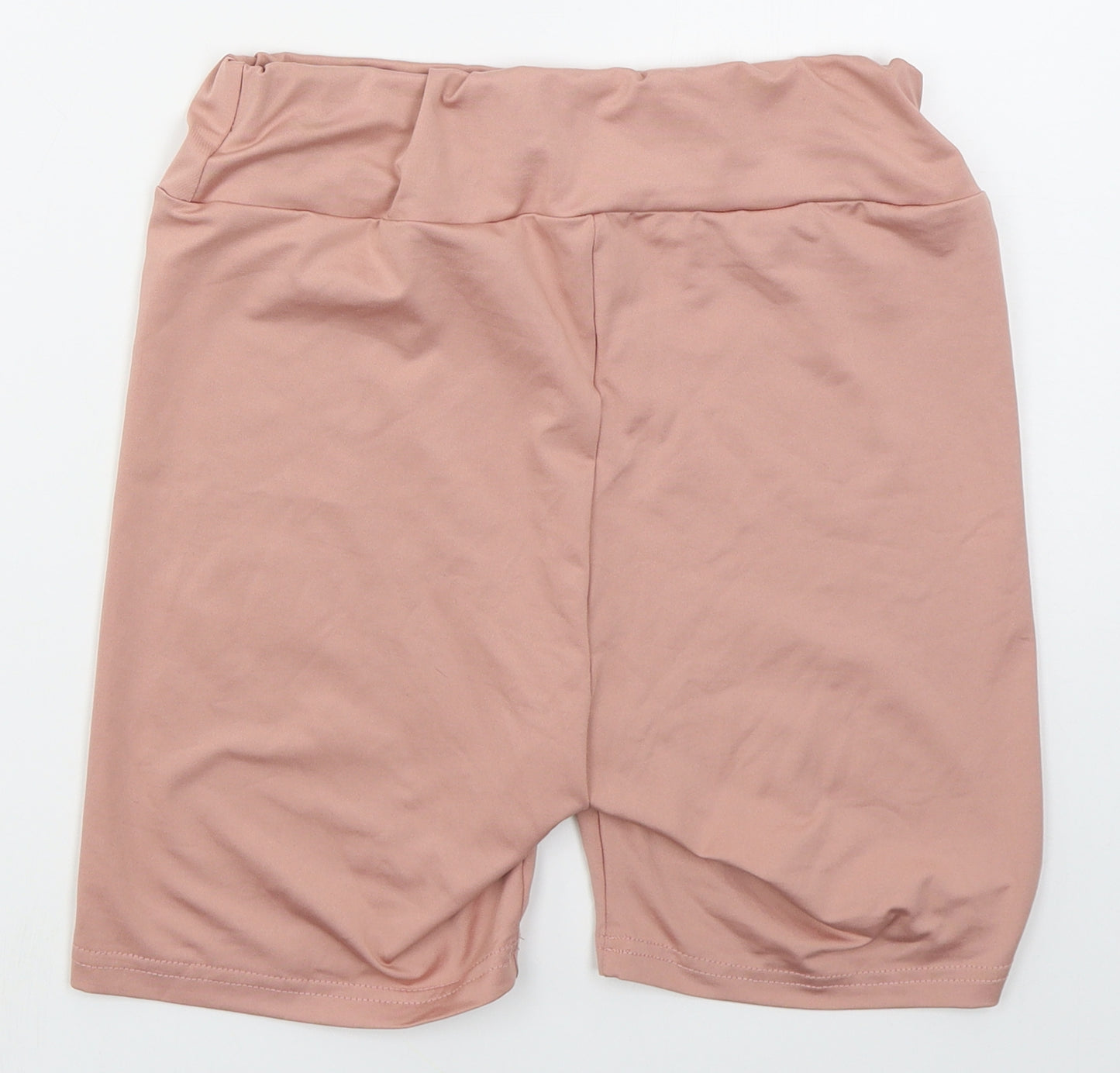 SheIn Womens Pink  Polyester Biker Shorts Size M L5 in Regular