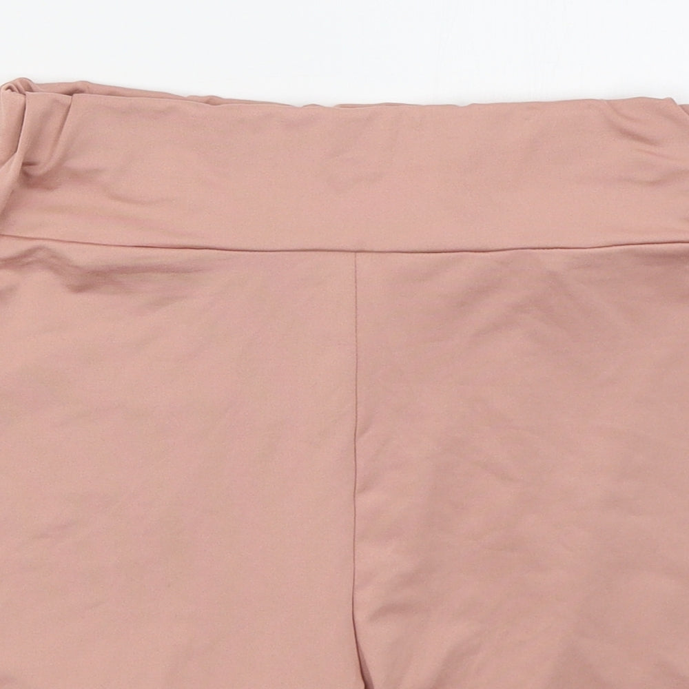 SheIn Womens Pink  Polyester Biker Shorts Size M L5 in Regular