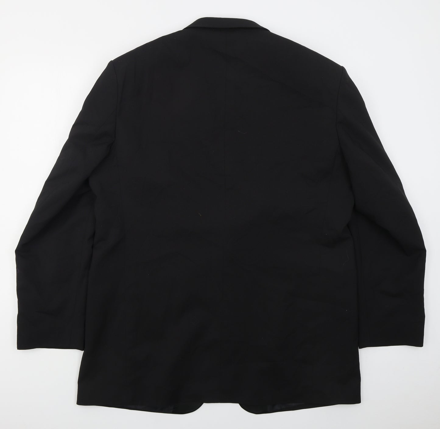 Marks and Spencer Mens Black  Polyester Jacket Suit Jacket Size 46