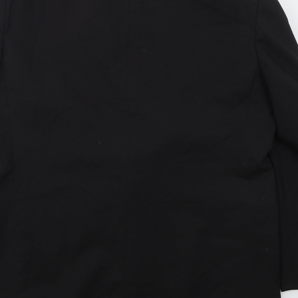 Marks and Spencer Mens Black  Polyester Jacket Suit Jacket Size 46
