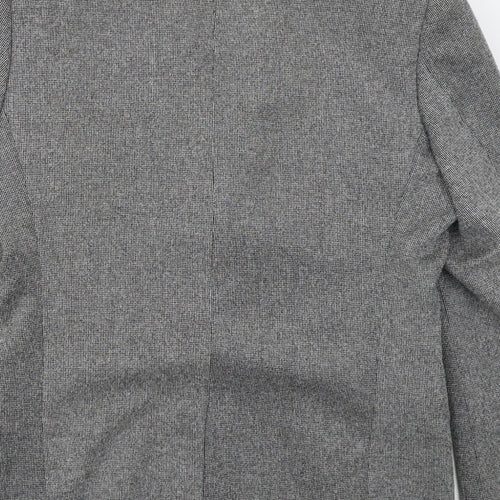 McQuillans Mens Grey  Polyester Jacket Suit Jacket Size 40