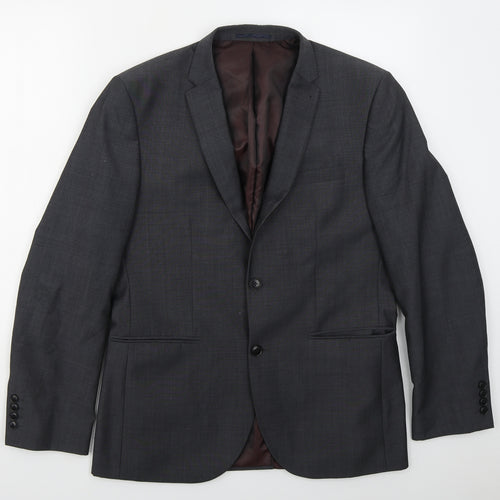 NEXT Mens Grey  Wool Jacket Suit Jacket Size 40