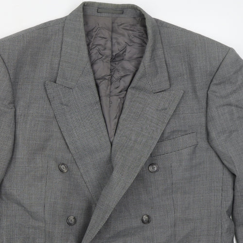 McKillens Mens Grey  Polyester Jacket Suit Jacket Size 44