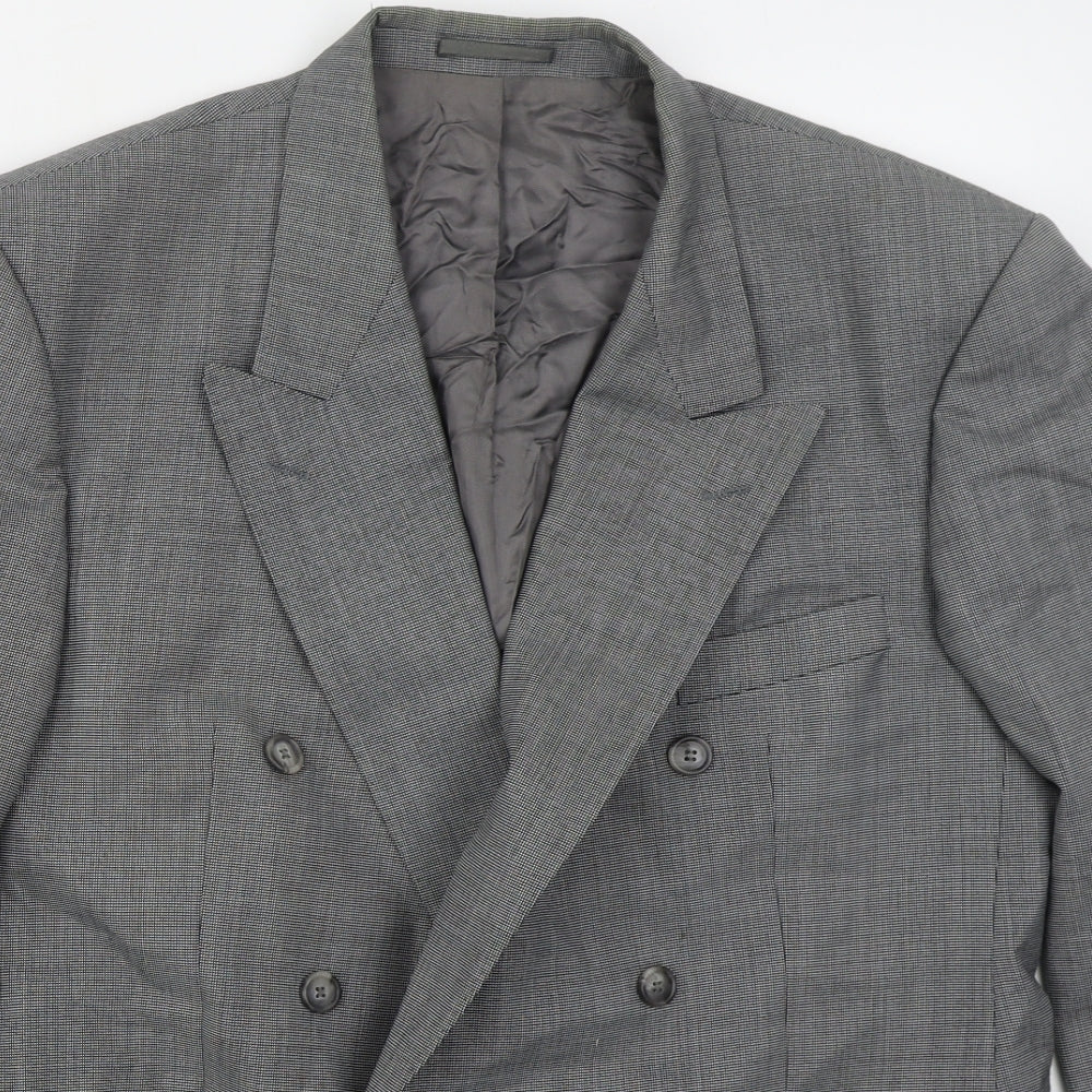 McKillens Mens Grey  Polyester Jacket Suit Jacket Size 44