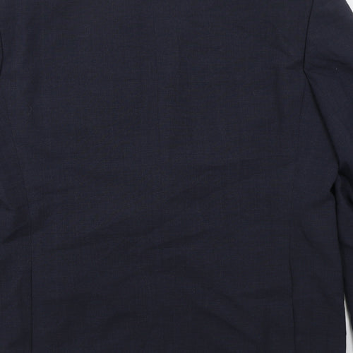 Baulmer Mens Blue  Polyester Jacket Suit Jacket Size 44