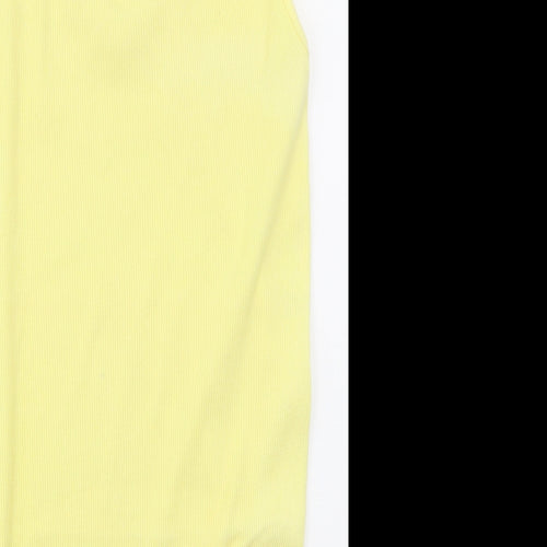 G.I Womens Yellow  Cotton Tank Dress  Size 10  Scoop Neck Pullover
