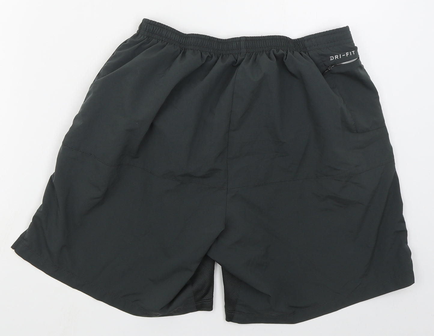 Nike Mens Grey  Polyester Athletic Shorts Size L L7 in Regular Drawstring