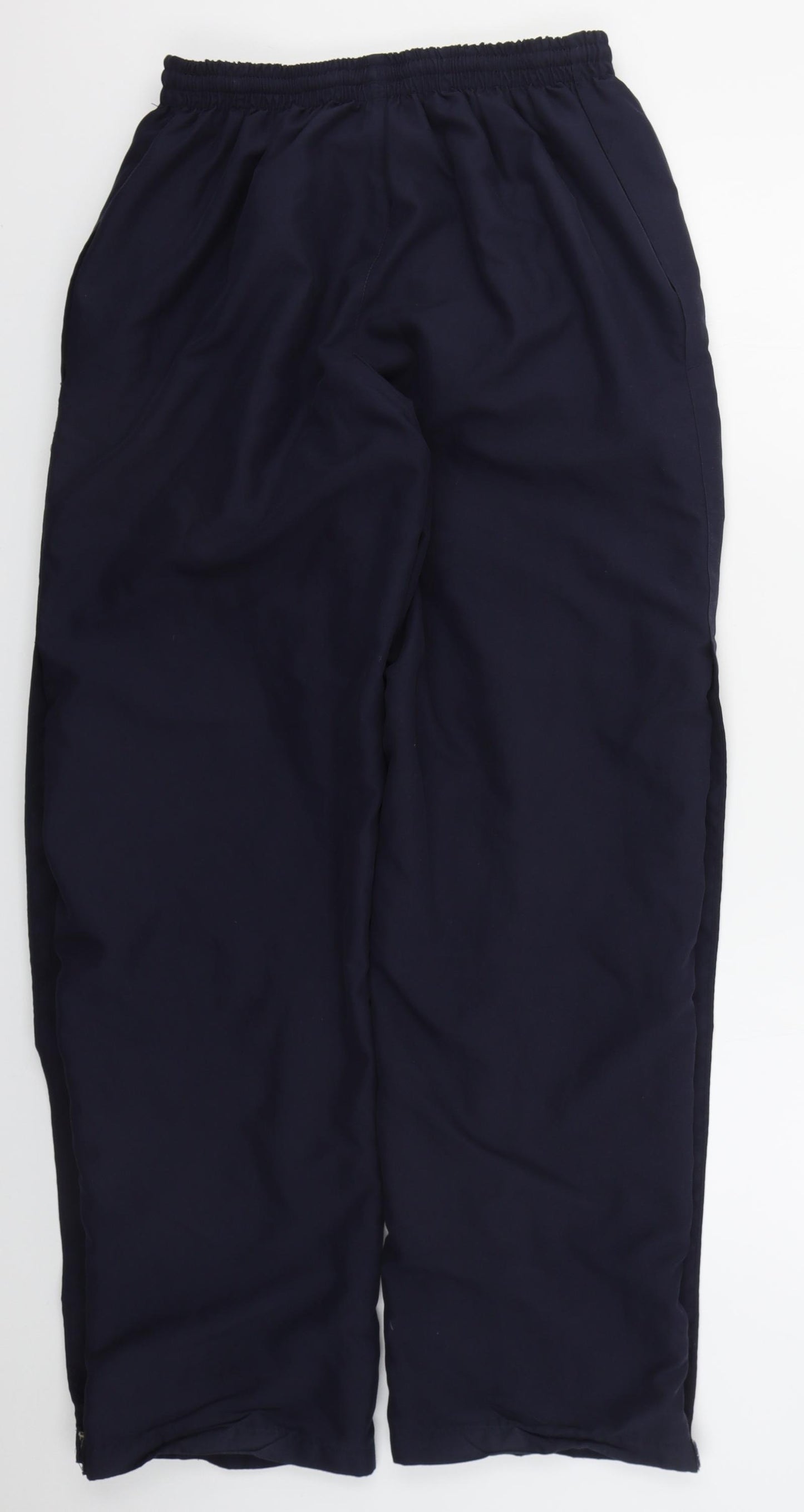 Kukri Mens Blue  Polyester Track Pants Trousers Size 26 L31 in Regular