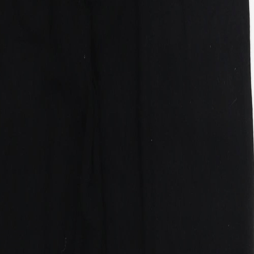 Firetrap Womens Black  Vinyl Sweat Shorts Size 12 L3 in Regular