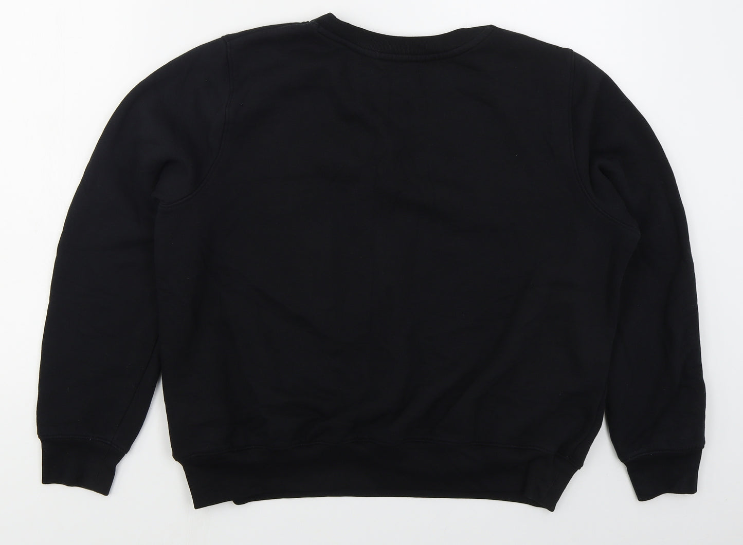 Marks and Spencer Womens Black  Cotton Pullover Sweatshirt Size 16  Pullover - Inspire