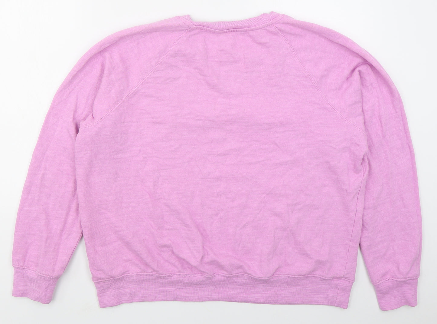 Marks and Spencer Womens Pink  Cotton Pullover Sweatshirt Size 16  Pullover - Los Angeles