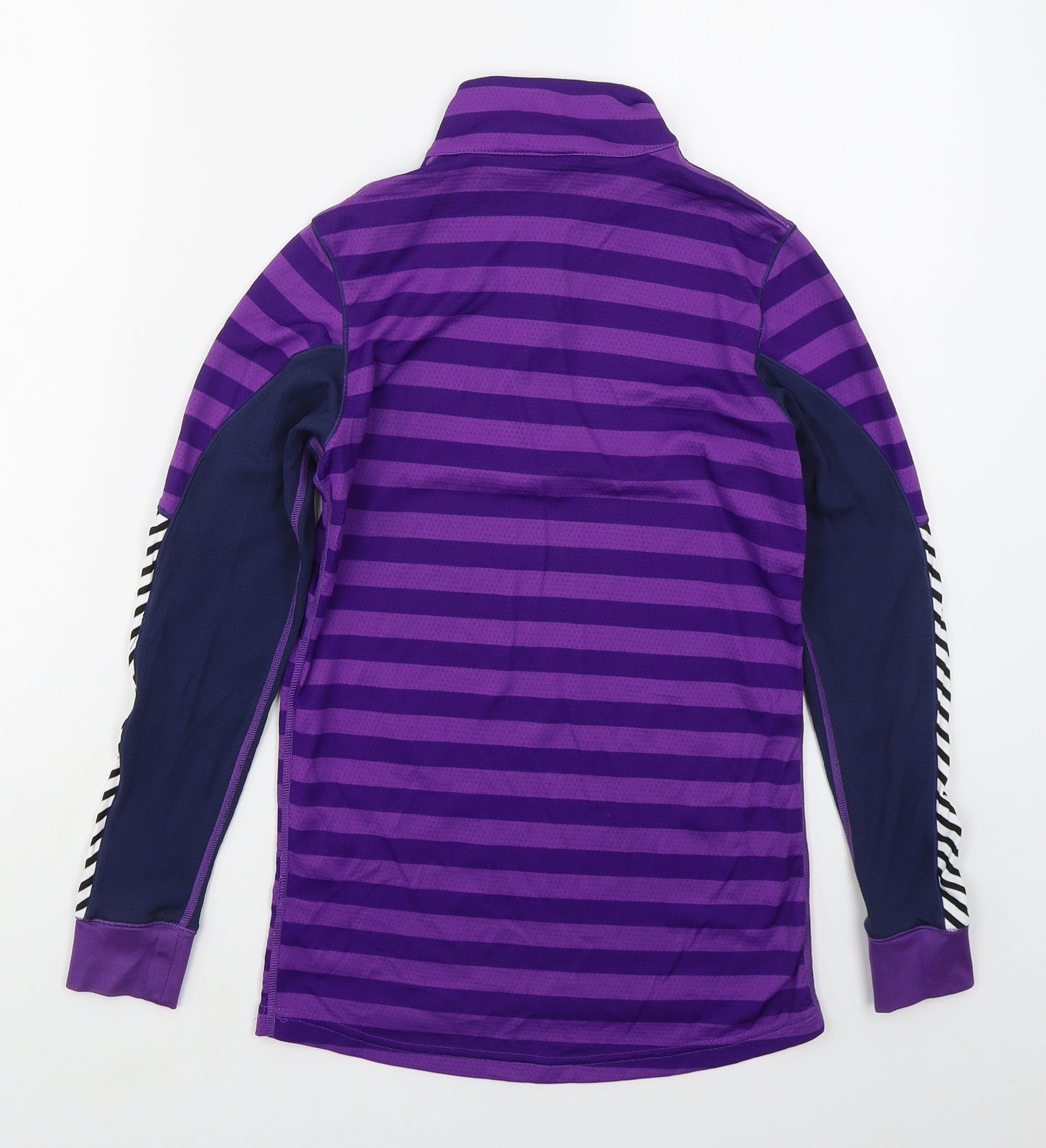 Helly Hansen Womens Purple Spotted Polyester Pullover Sweatshirt Size XS  Zip