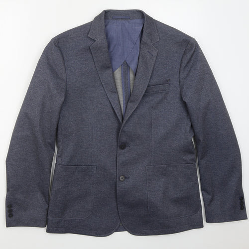 Matalan Mens Blue  Polyester Jacket Suit Jacket Size M