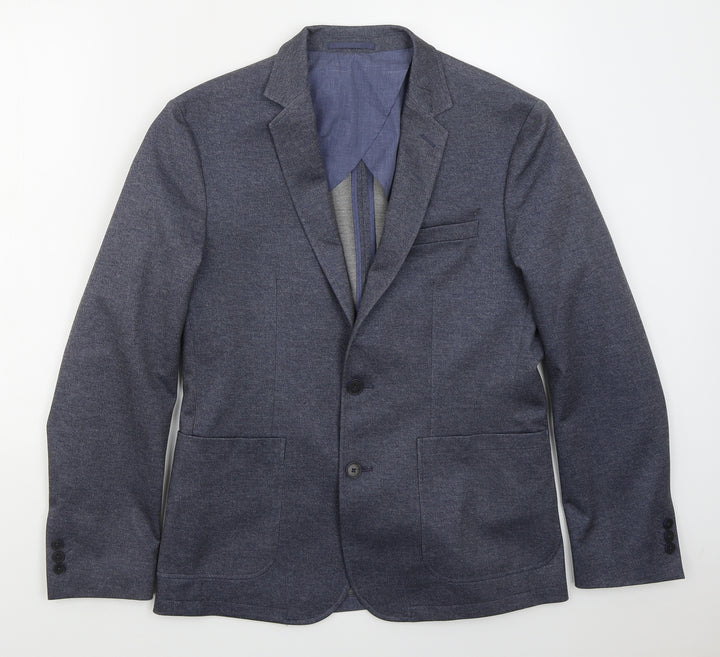 Matalan Mens Blue Polyester Jacket Suit Jacket Size M
