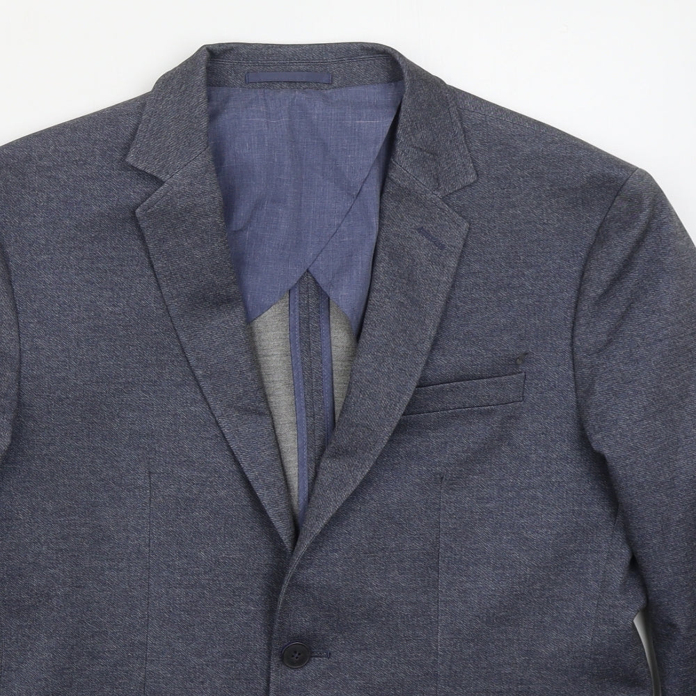 Matalan Mens Blue  Polyester Jacket Suit Jacket Size M