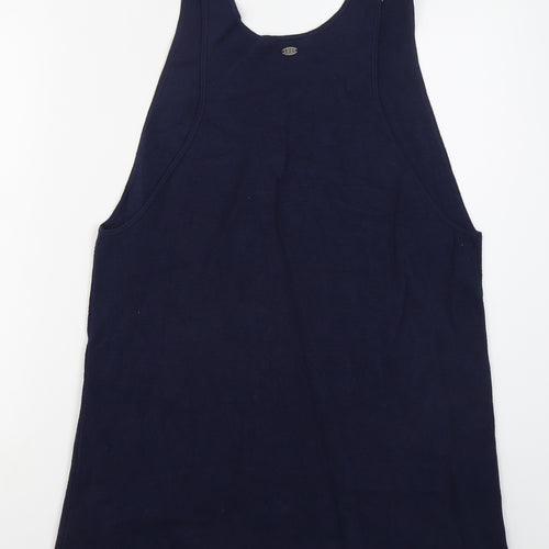 EDC Womens Blue  Viscose Tank Dress  Size L  Scoop Neck Pullover