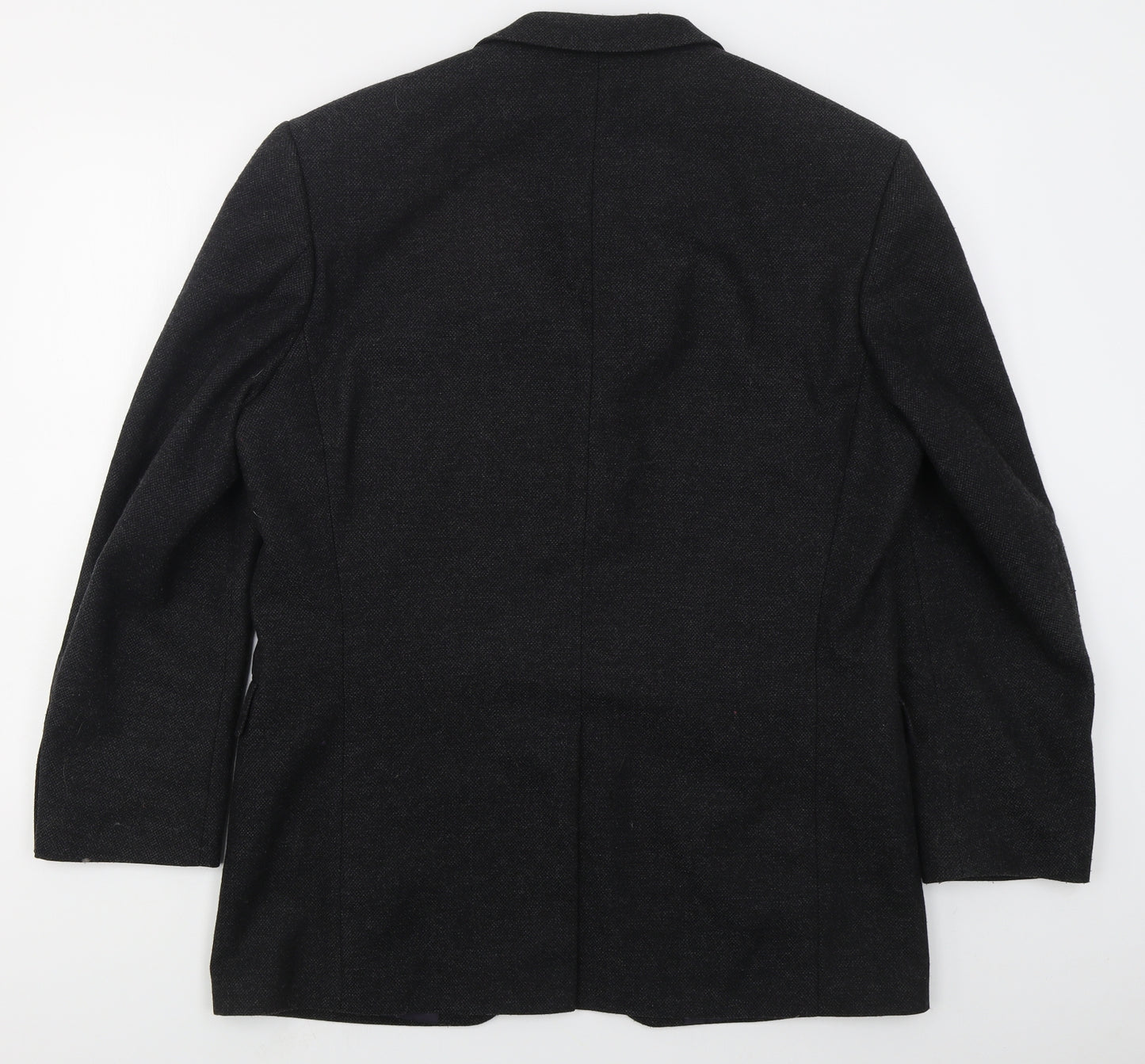 Van Kollem Mens Grey  Wool Jacket Suit Jacket Size 42