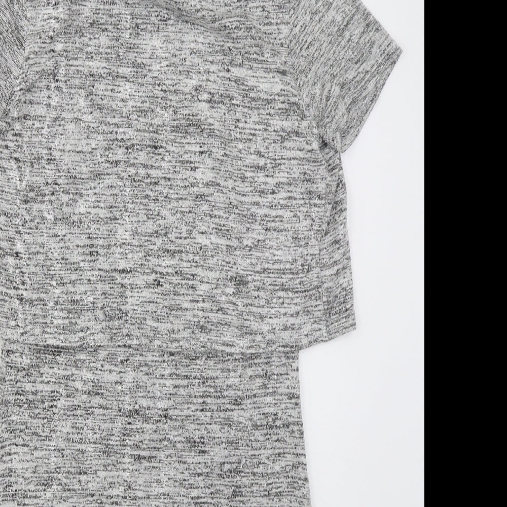 Miss Selfridge Womens Grey  Viscose Bodycon  Size 6  Crew Neck Pullover