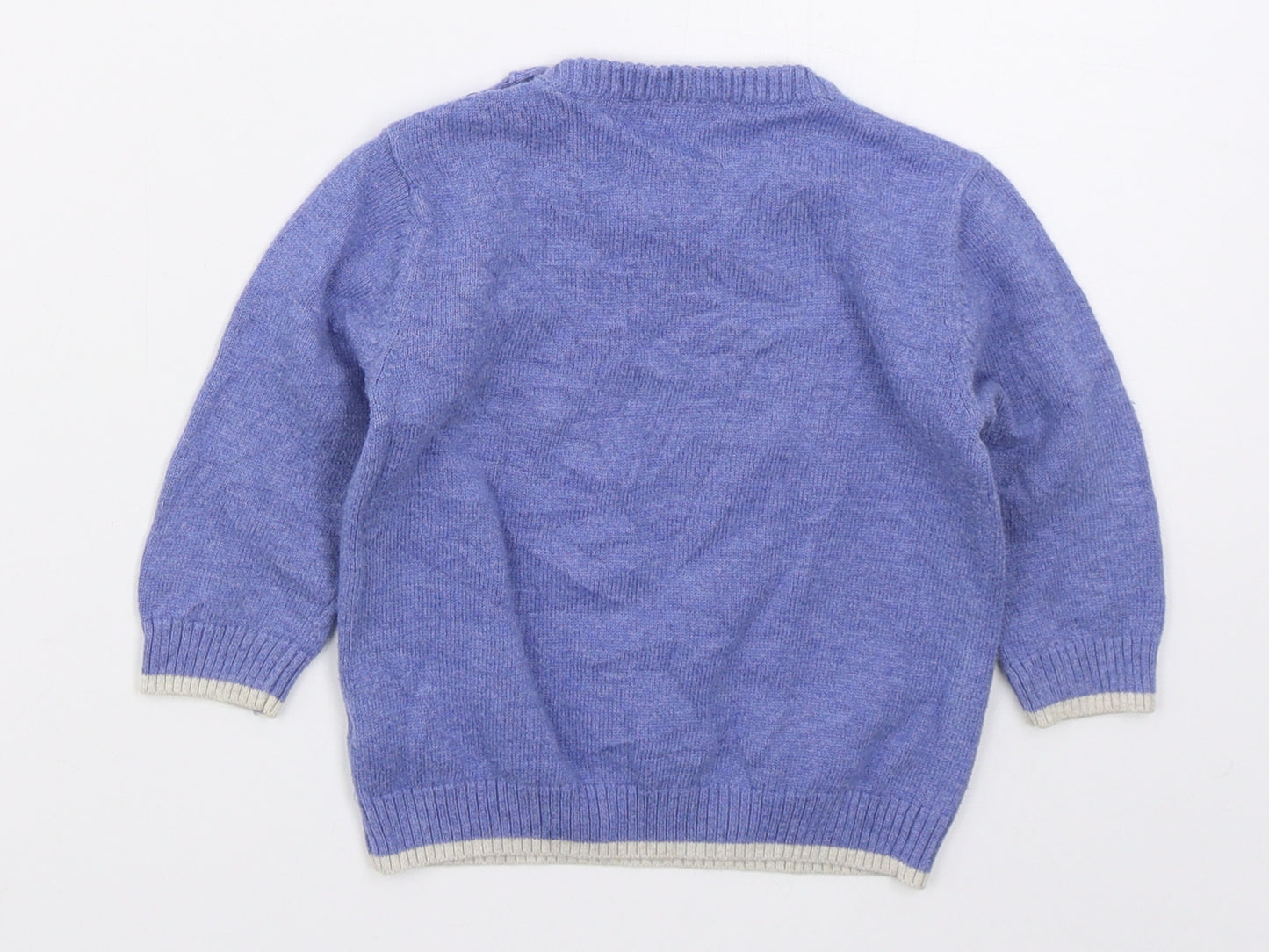 George Boys Blue  Cotton Pullover Jumper Size 6-9 Months  Pullover - Dinosaur