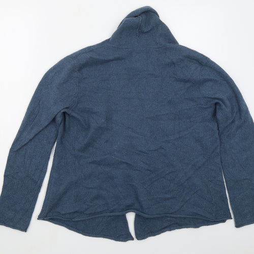 Mistral Womens Blue V-Neck  Cotton Cardigan Jumper Size 16