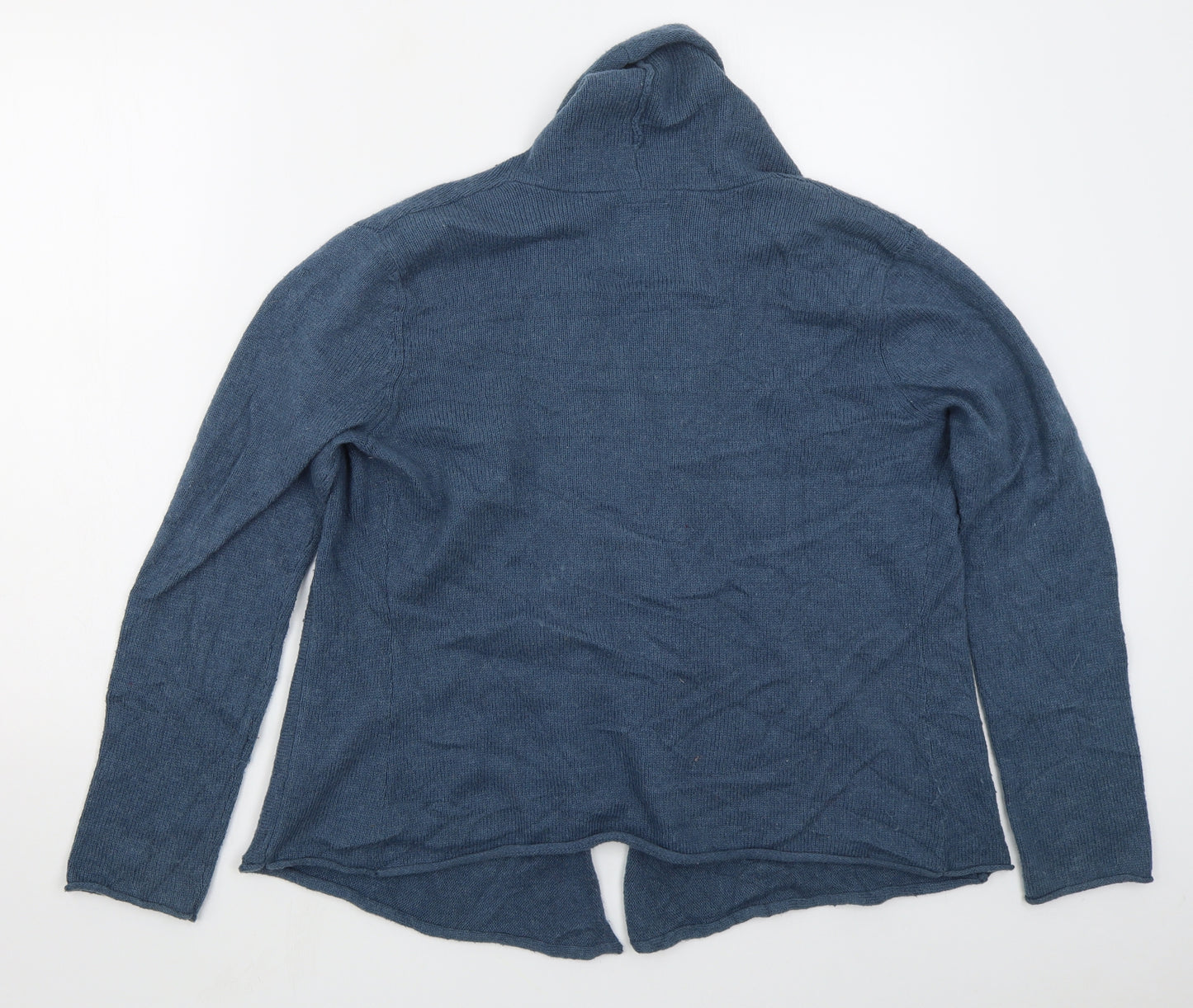 Mistral Womens Blue V-Neck  Cotton Cardigan Jumper Size 16