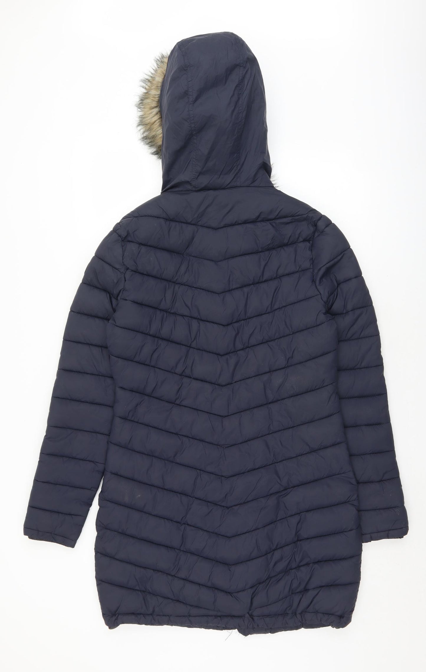 Superdry Womens Black   Puffer Jacket Coat Size S  Zip