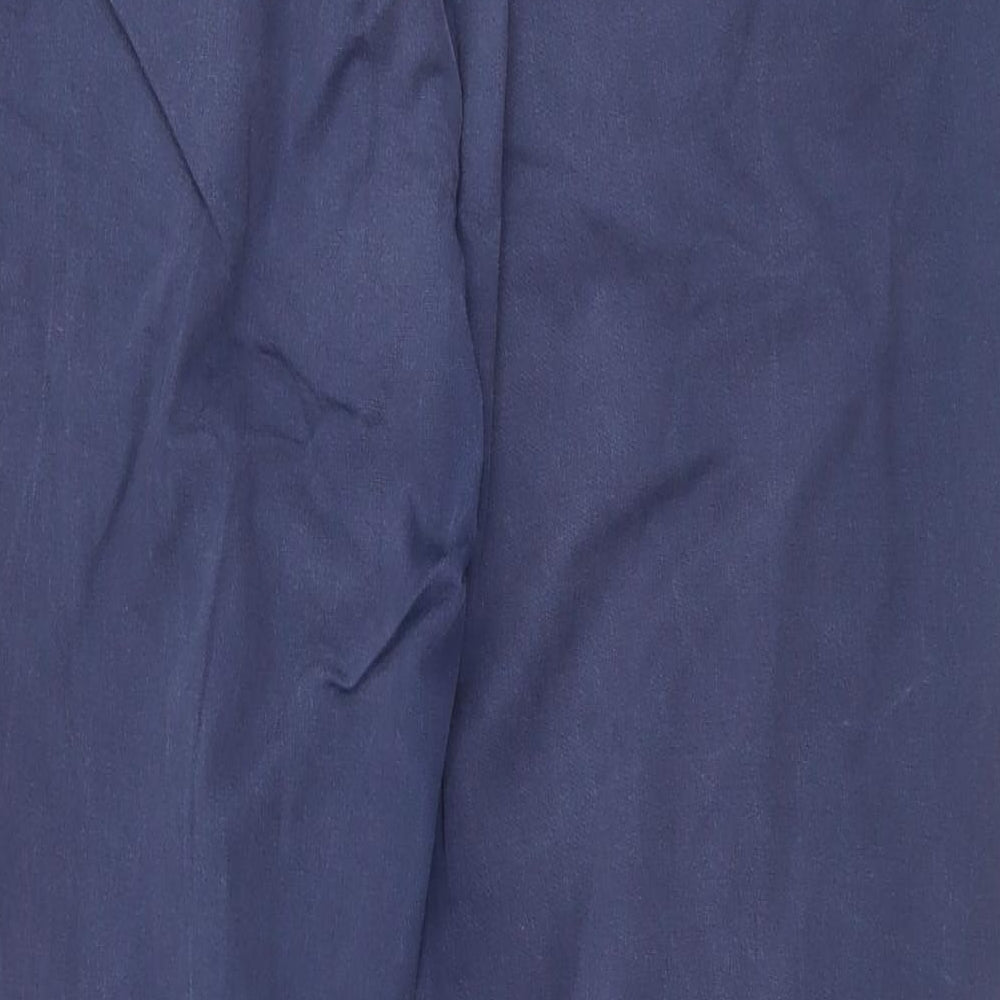 Gap Womens Blue  Cotton Chino Trousers Size 8 L28 in Regular Zip