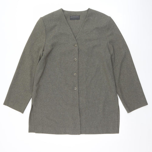Alex & Co Womens Grey   Jacket  Size 14  Button