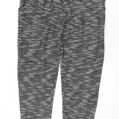 ASOS Womens Black  Acrylic Trousers  Size 10 L30 in Regular Zip