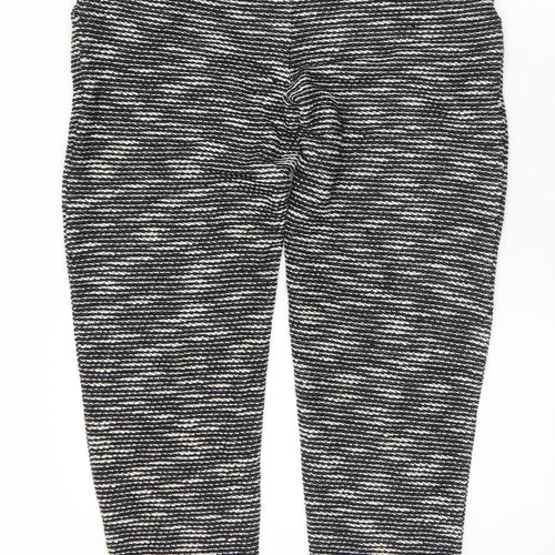 ASOS Womens Black  Acrylic Trousers  Size 10 L30 in Regular Zip