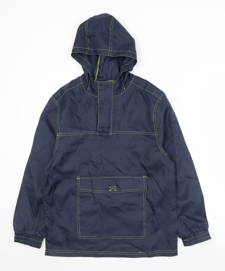 F&F Boys Blue   Windbreaker Jacket Size L  Zip
