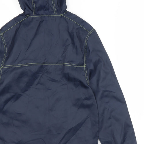 F&F Boys Blue   Windbreaker Jacket Size L  Zip