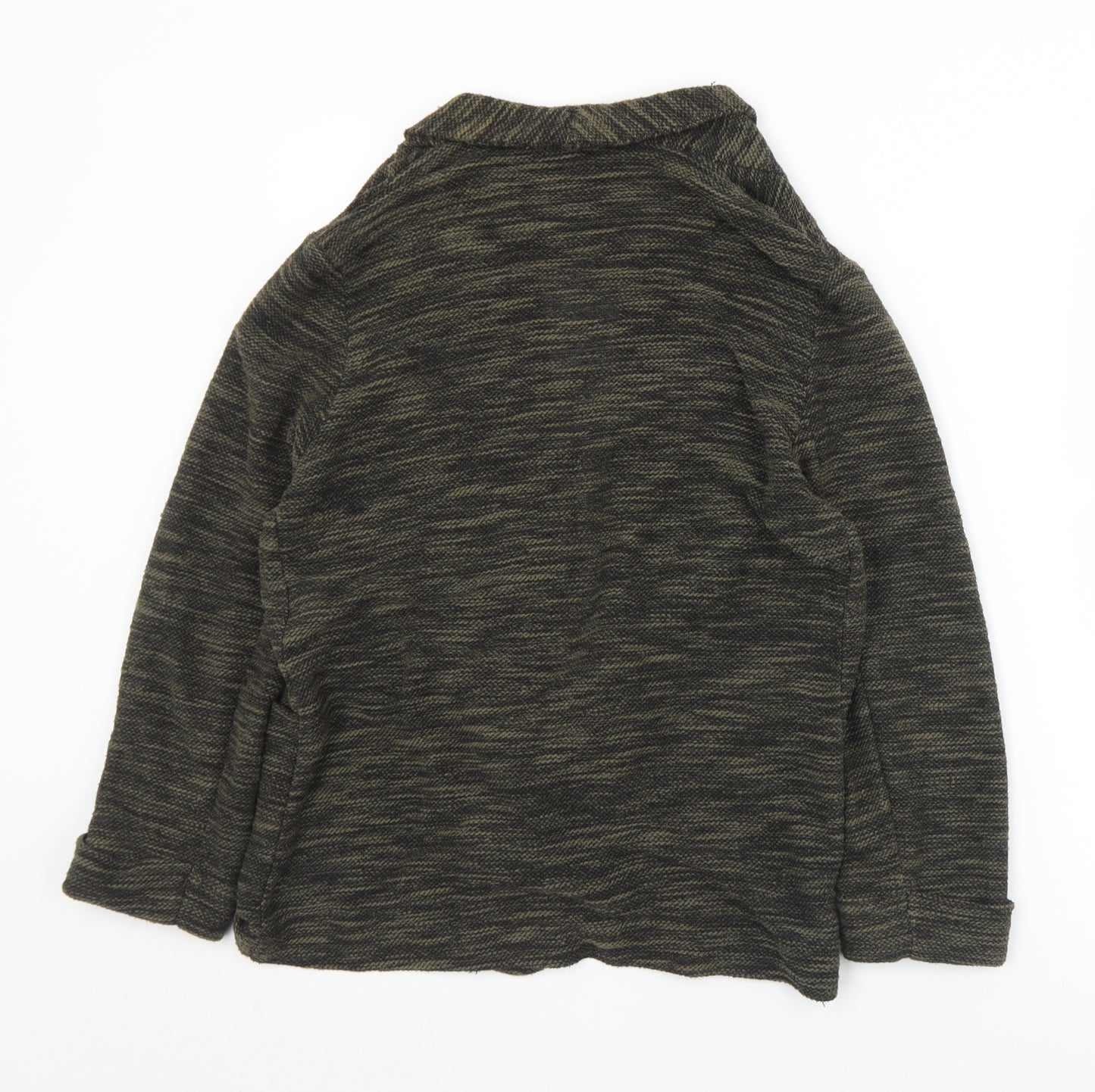 New Look Womens Green Collared  Polyester Cardigan Jumper Size 12