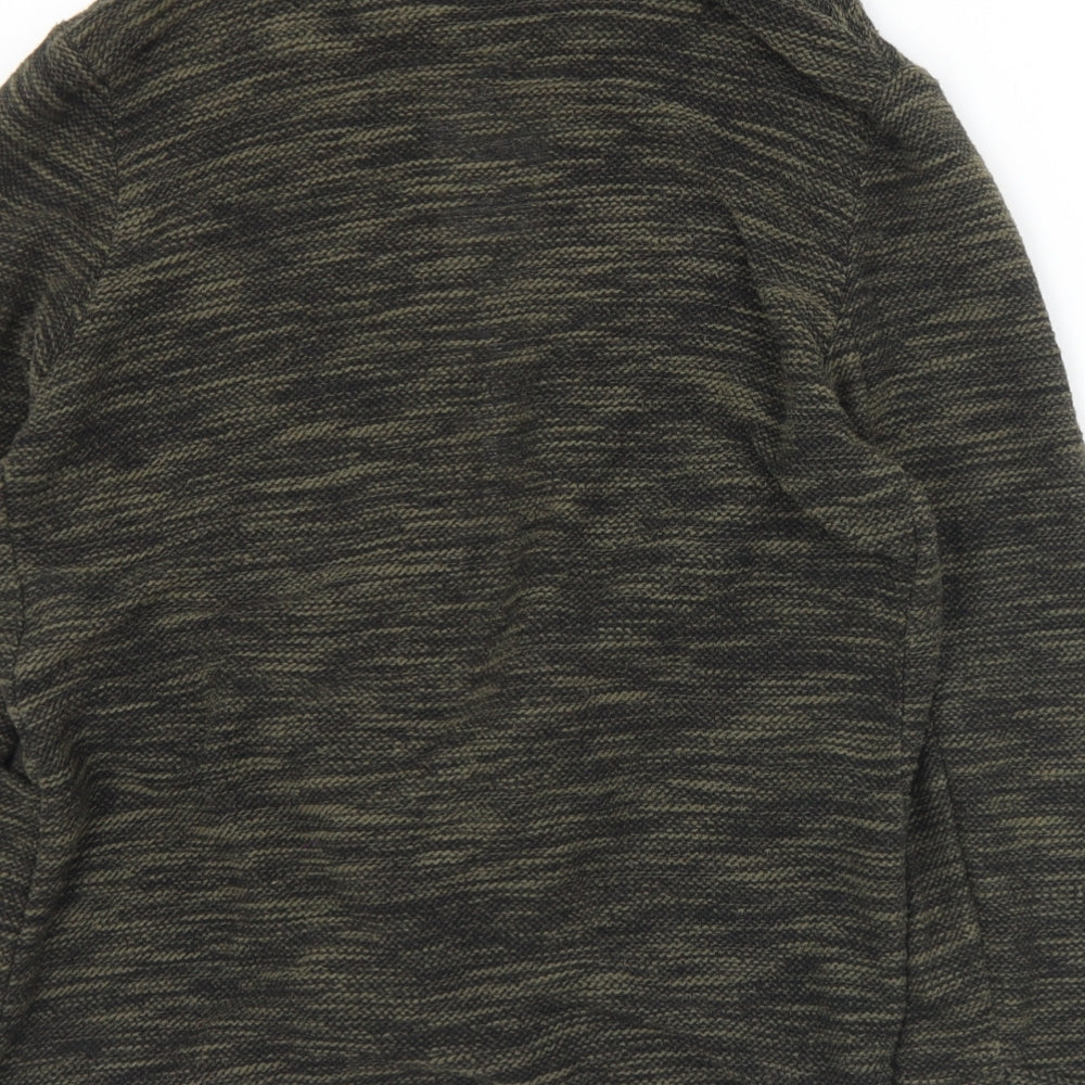 New Look Womens Green Collared  Polyester Cardigan Jumper Size 12