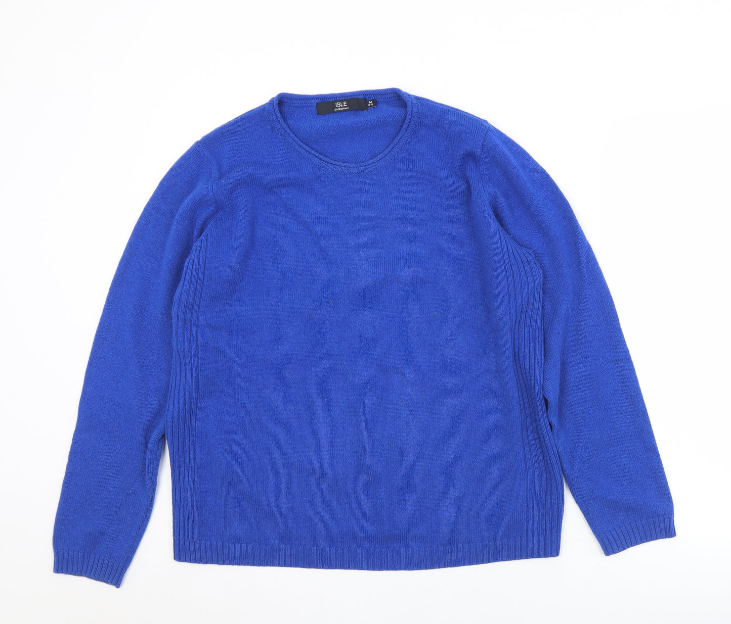 The Edinburgh Woollen Mill  Womens Blue Round Neck  Nylon Pullover Jumper Size 14   - 14-16