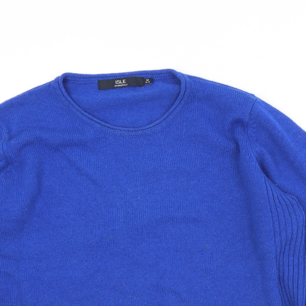 The Edinburgh Woollen Mill  Womens Blue Round Neck  Nylon Pullover Jumper Size 14   - 14-16