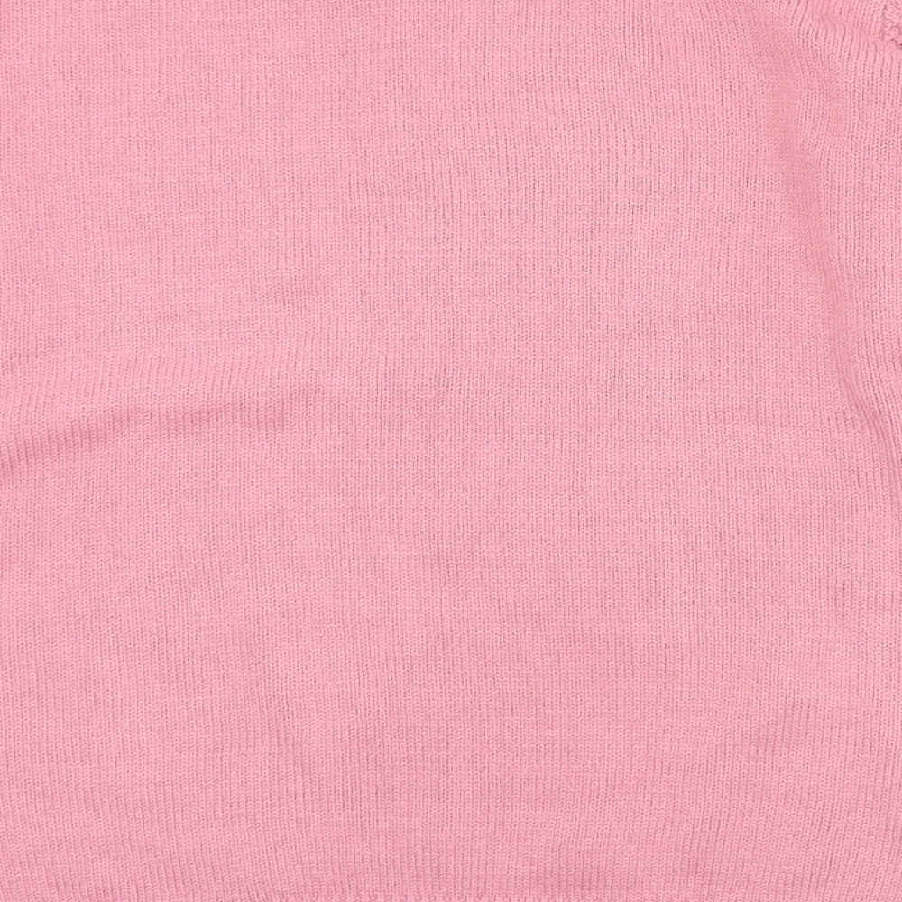 The Edinburgh Woollen Mill  Womens Pink Round Neck  Acrylic Pullover Jumper Size 18   - 18-20