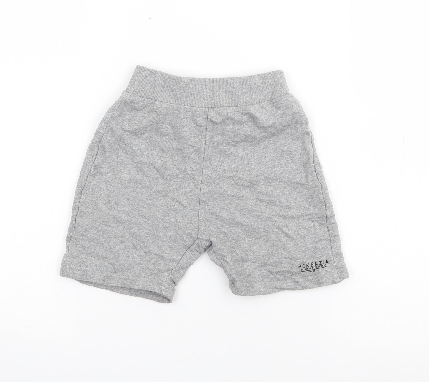 McKenzie Boys Grey  Cotton Sweat Shorts Size 4-5 Years  Regular