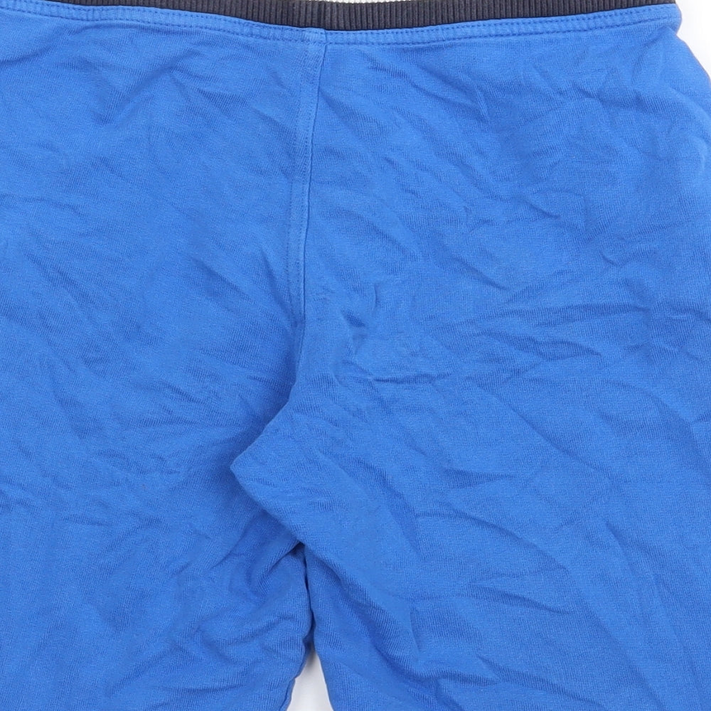 Marks and Spencer Boys Blue  Cotton Sweat Shorts Size 10-11 Years  Regular