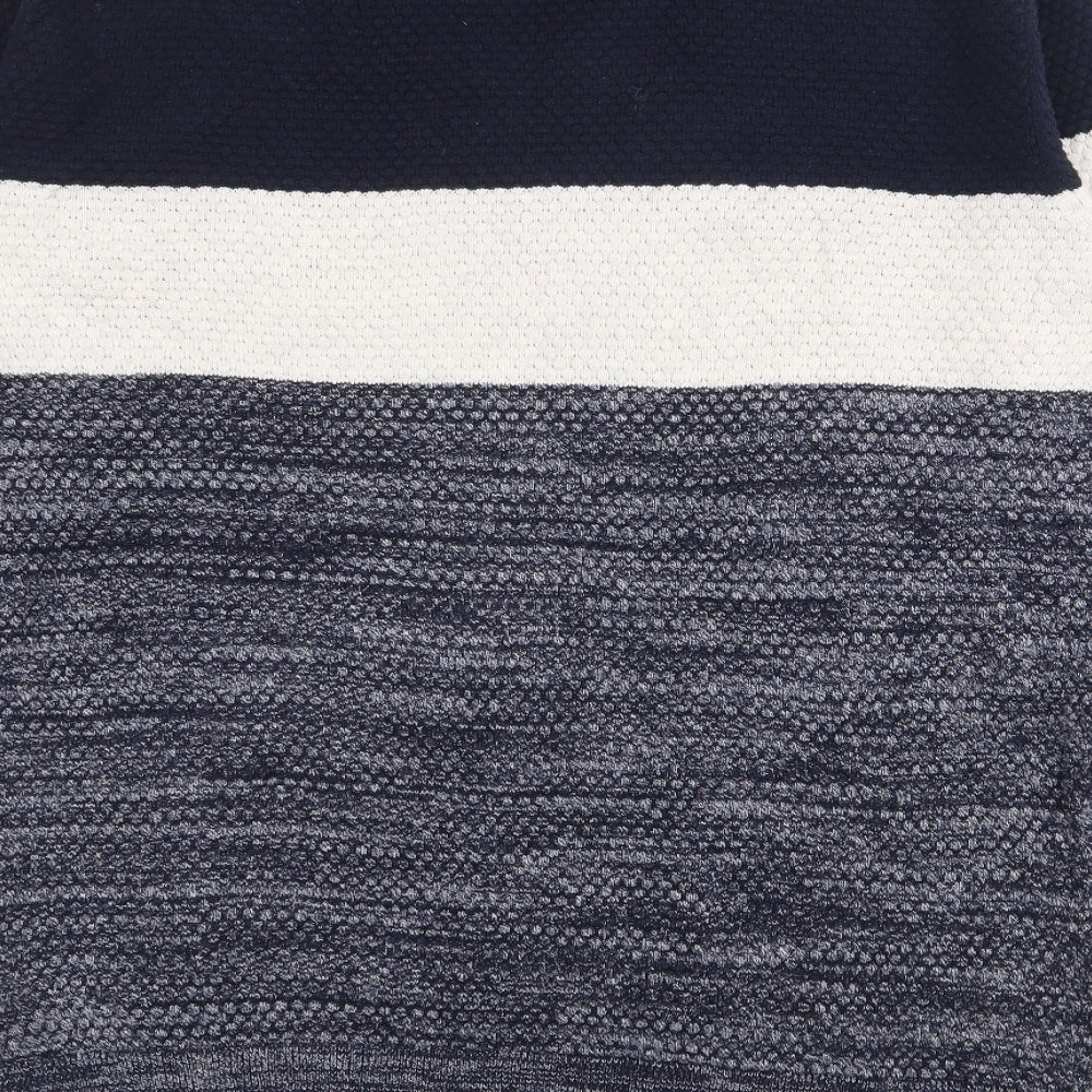 NEXT Mens Blue Crew Neck  Cotton Pullover Jumper Size M