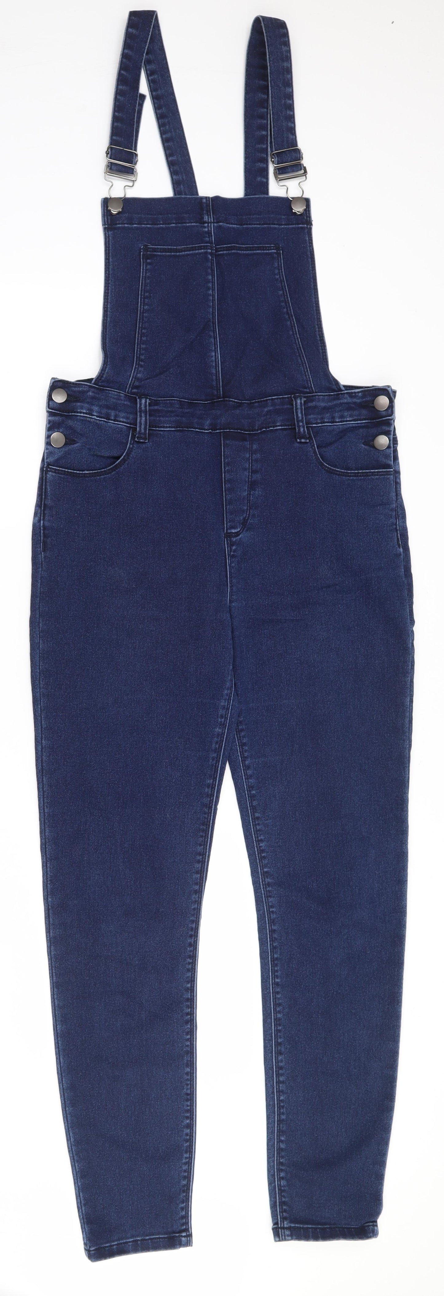 Denim Co Womens Blue  Cotton Dungaree One-Piece Size 10