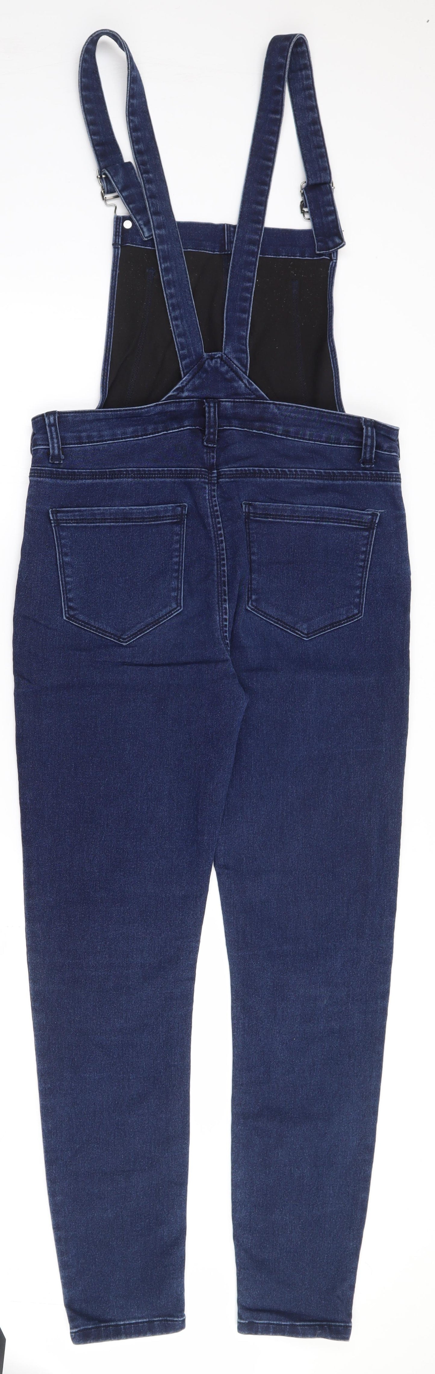 Denim Co Womens Blue  Cotton Dungaree One-Piece Size 10