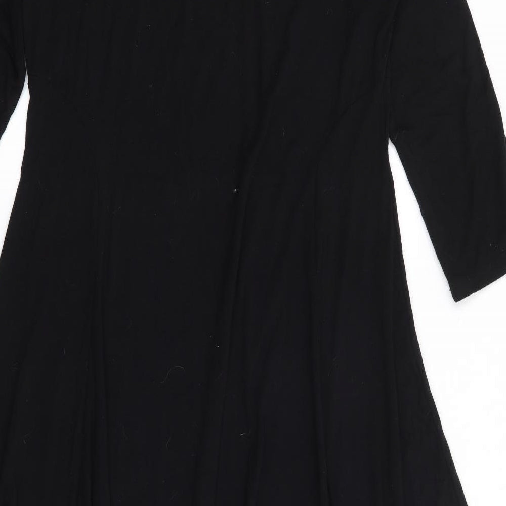 Young Kim Womens Black  Modal Jumper Dress  Size 16  Boat Neck