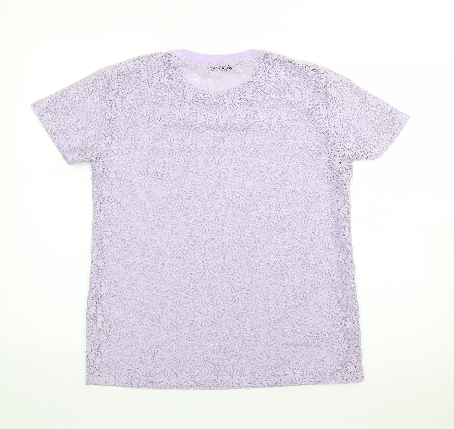 Atmosphere Womens Purple Crew Neck  Polyester Pullover Jumper Size 12