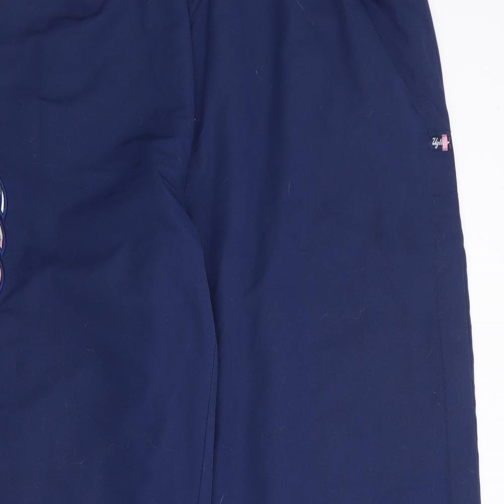 Canterbury Womens Blue  Polyester Jogger Trousers Size 18 L30 in Regular