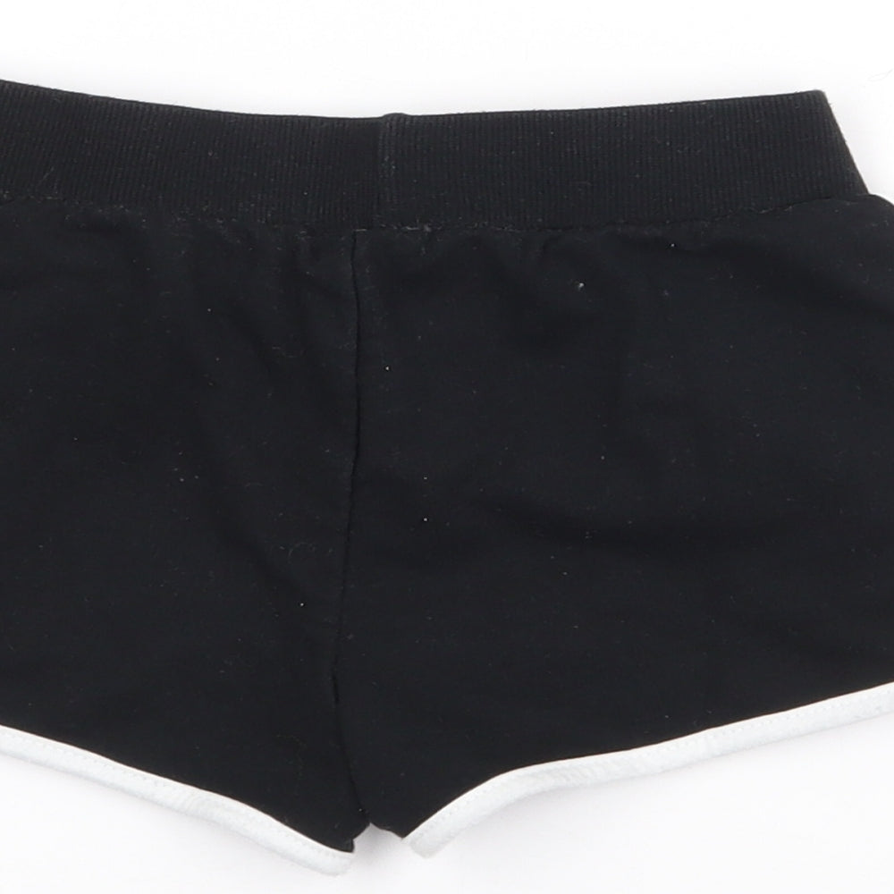 Primark Girls Black  Cotton Sweat Shorts Size 8-9 Years  Regular