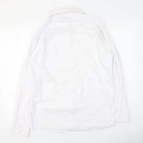 Daniel Grahame  Mens White  Cotton  Polo Size 16 Collared