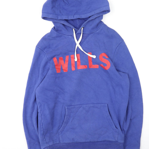 Jack Wills Mens Purple  Cotton Pullover Hoodie Size XS