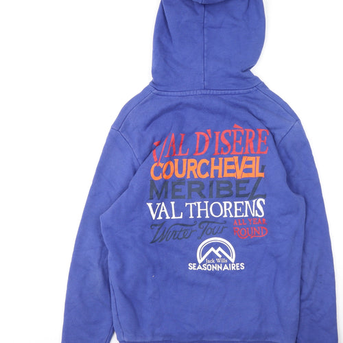 Jack Wills Mens Purple  Cotton Pullover Hoodie Size XS