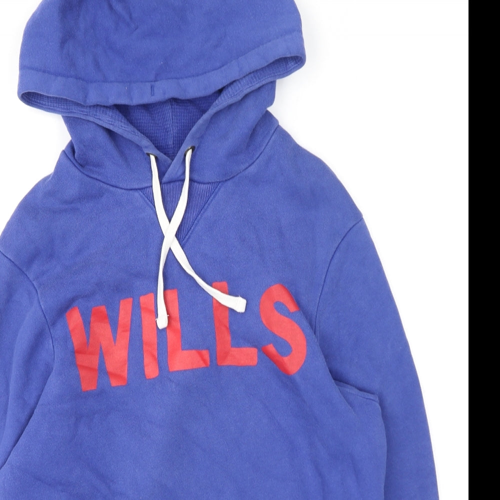 Jack Wills Mens Purple  Cotton Pullover Hoodie Size XS